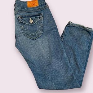 vintage true religion low rise jeans